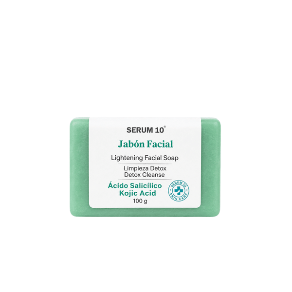 Jabón Facial SERUM 10 con Ácido Salicílico + Ácido Kójico
