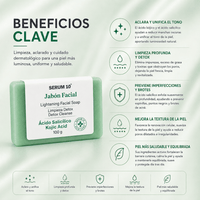 Jabón Facial SERUM 10 con Ácido Salicílico + Ácido Kójico 4