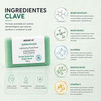 Jabón Facial SERUM 10 con Ácido Salicílico + Ácido Kójico 5